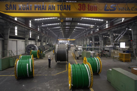 LS전선아시아 베트남 자회사인 LS-VINA의 생산공장 전경. <LS전선아시아 제공>